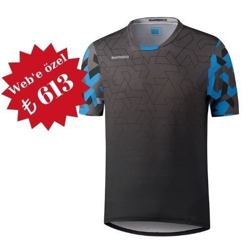 Shimano Myoko Kısa Kollu Forma Siyah/Mavi XXLarge