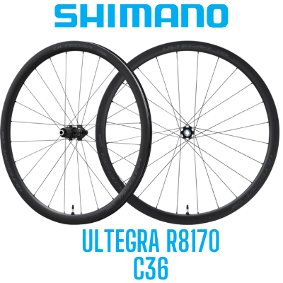Shimano Ultegra WH-R8170 Jant Seti | 11/12S | Karbon | Tubeless | Disk | Ön/Arka Set 36 mm