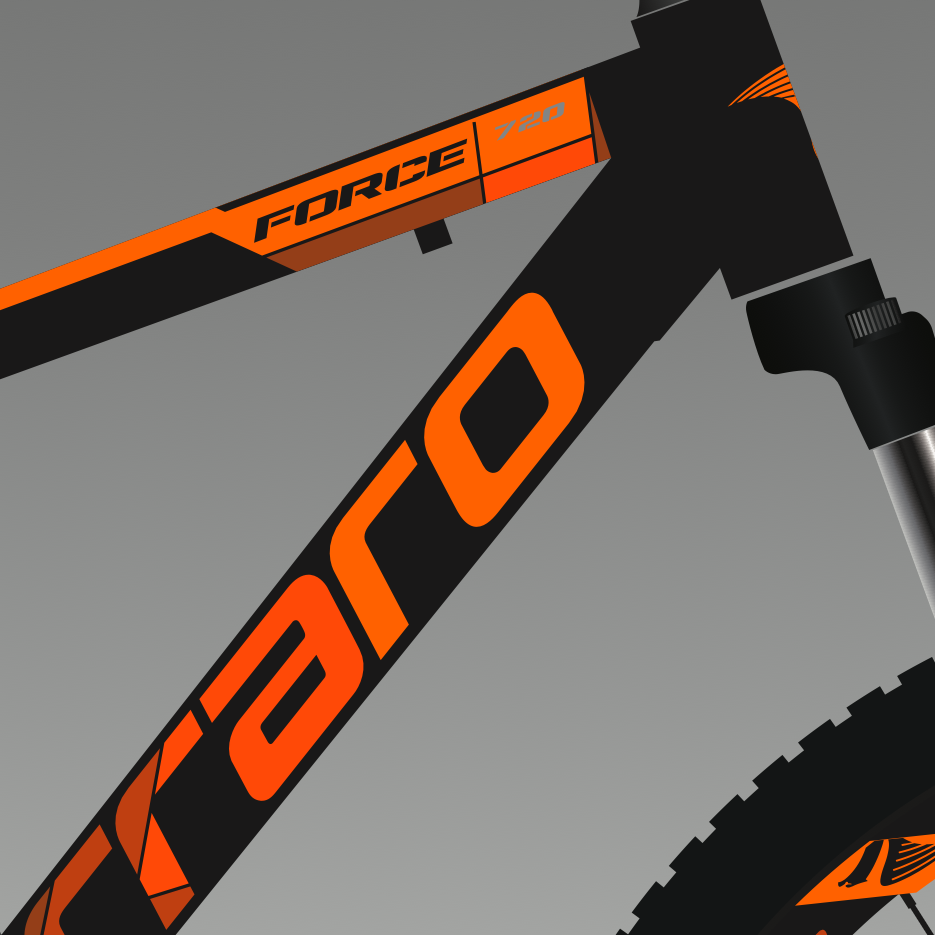 24'' CARRARO FORCE 400 325H 21-V VB ANTRASIT-TURUNCU-BEYAZ