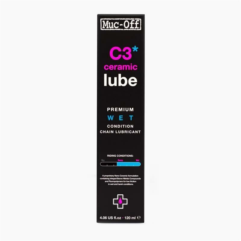 Muc-Off C3 Wet Ceramic Lube Zincir Yağı 120ml
