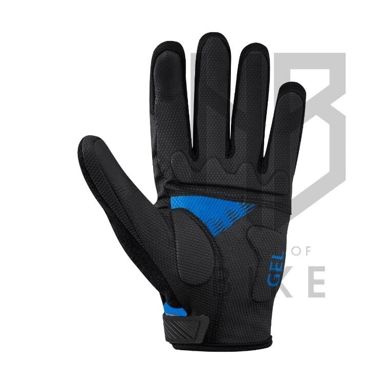 Shimano Long Uzun Parmak Eldiven Mavi - Large