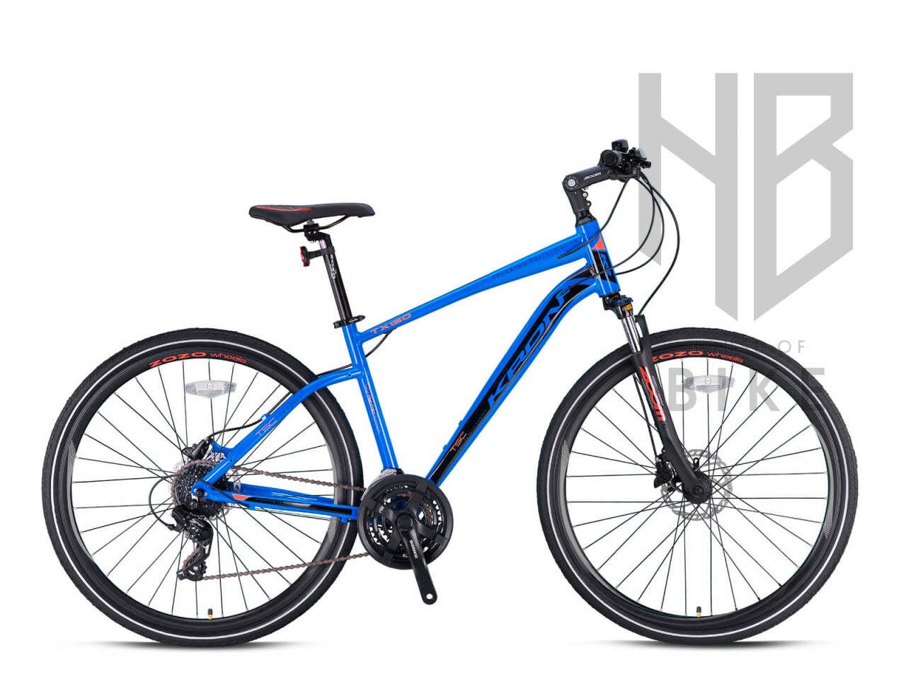 Kron TX150 28'' 24-Vites Trekking Bisiklet - H.Disk Mat Siyah/Kırmızı/Füme - 20''