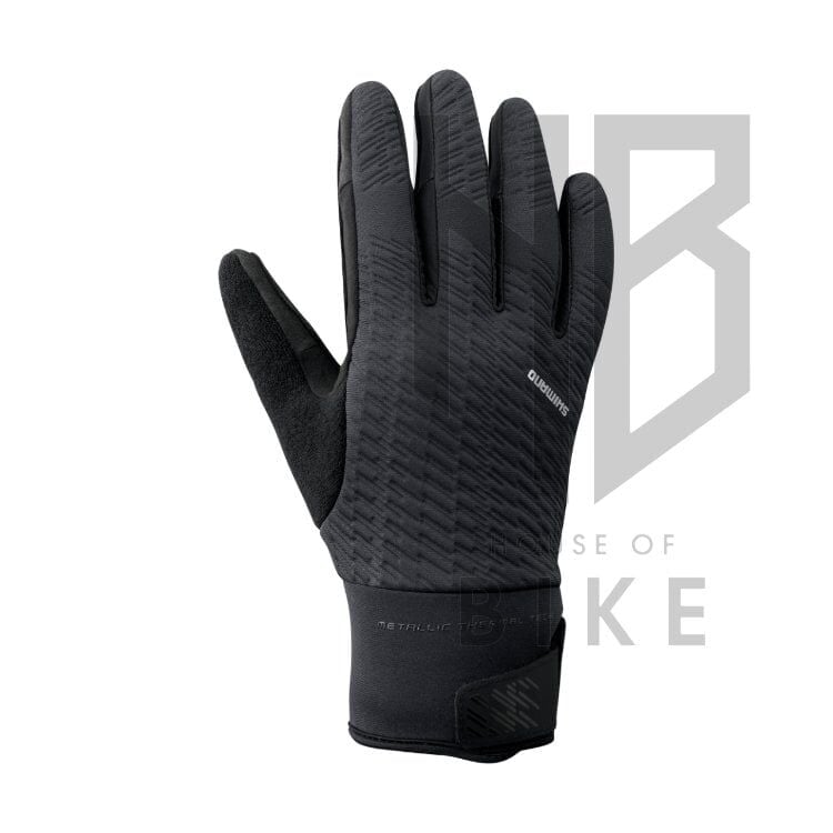 Shimano Windbreak Thermal Reflektörlü Eldiven Mavi - Medium