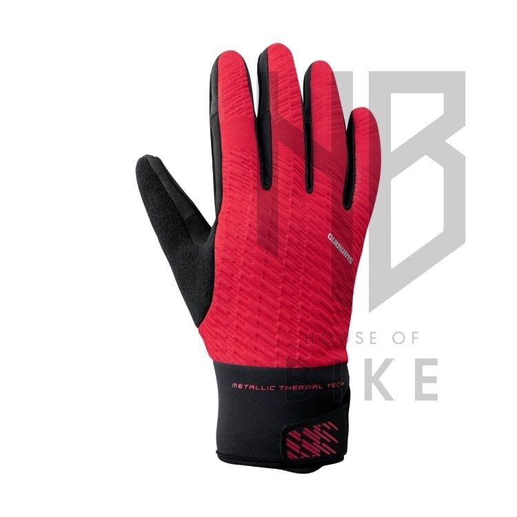 Shimano Windbreak Thermal Reflektörlü Eldiven Siyah - Medium