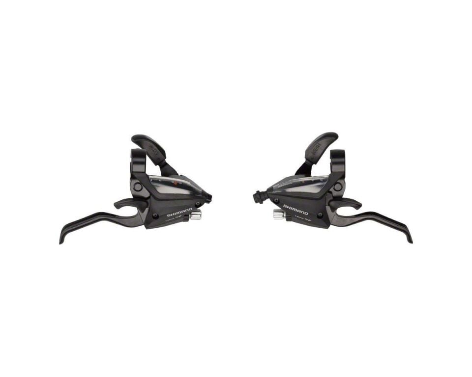 Shimano ST-EF500 Fren/Vites Kolları (Siyah) (Çift) (2 Parmak) (3 x8 Vites)