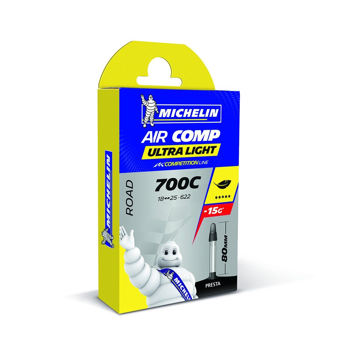 Michelin İç Lastik Aircomp Ultralight A1 18/25 x 622 Presta 80mm