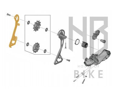 Shimano Dış Plaka ve Vida RD-R8000 SS