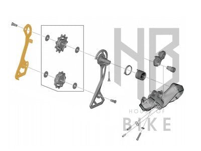 Shimano Dış Plaka ve Vida RD-R8000 SS