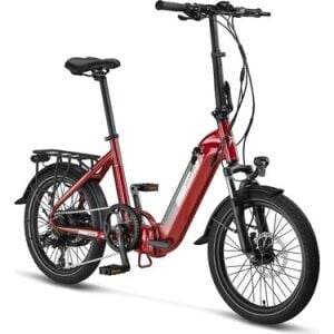 Mosso Kronos Elektrik Katlanır Bisiklet - 7 Vites - Hidrolik Disk - Bordo