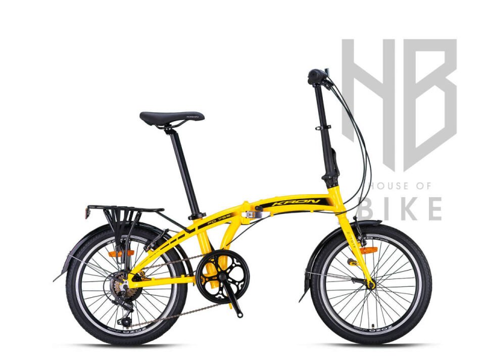 Kron FD750 - 20'' Katlanır Bisiklet - V-Fren Sarı/Beyaz/Siyah