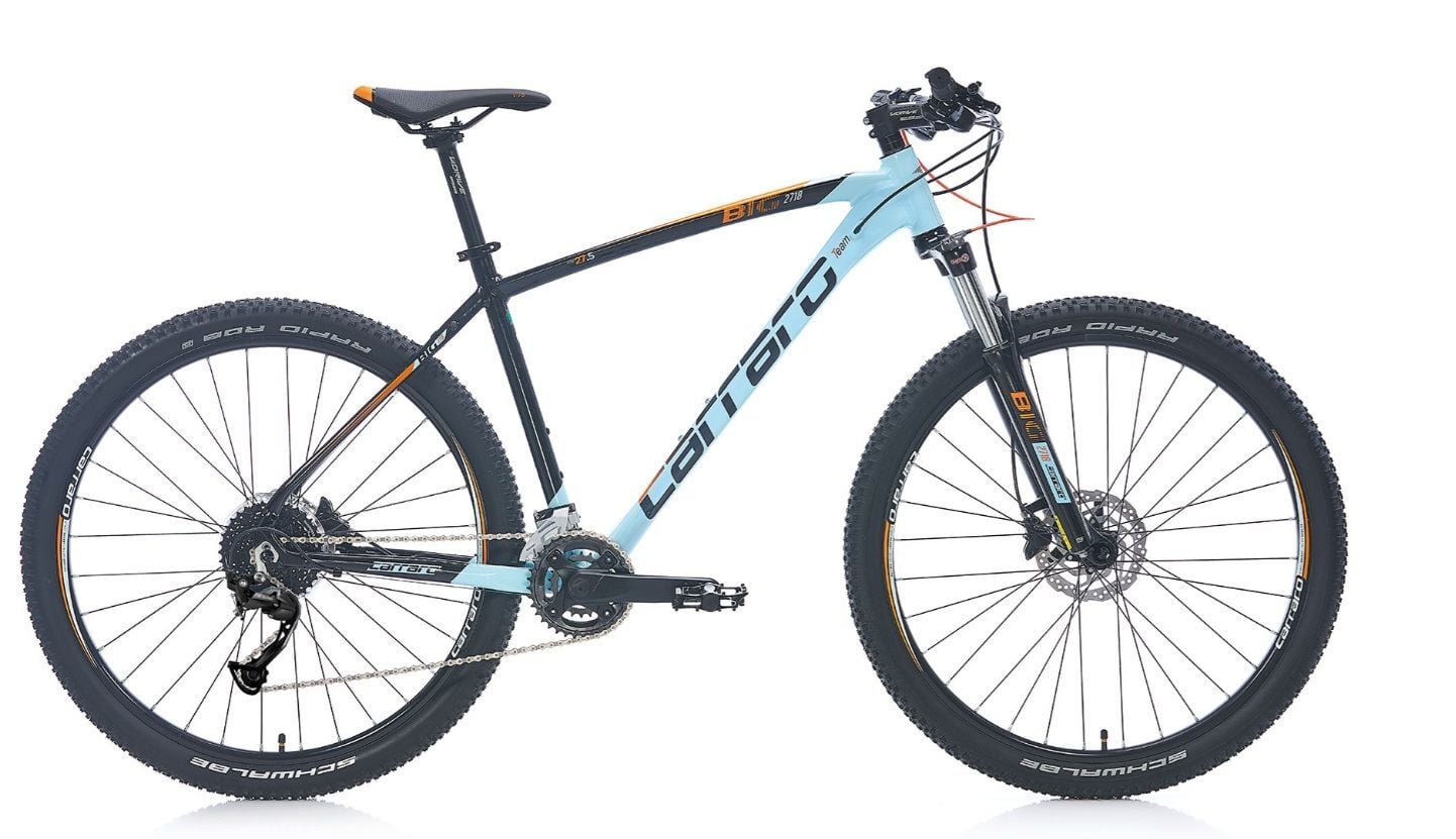 Carraro Big 2718 27.5'' 18-V HD Dağ Bisikleti 44 Cm - Açık Mavi/Siyah/Turuncu