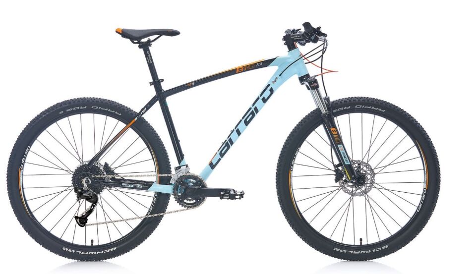 Carraro Big 2718 27.5'' 18-V HD Dağ Bisikleti 44 Cm - Açık Mavi/Siyah/Turuncu