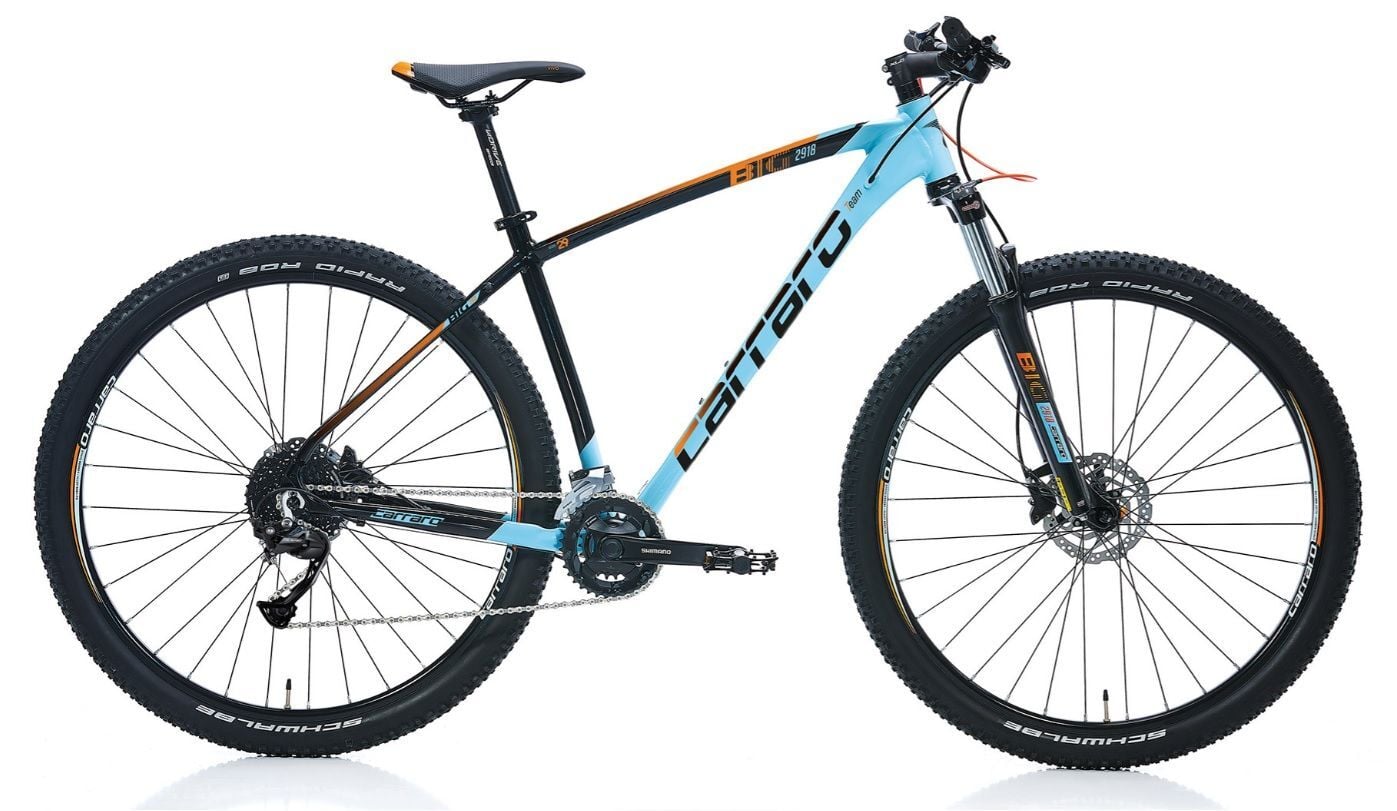 Carraro Big 2718 27.5'' 18-V HD Dağ Bisikleti 48 Cm - Açık Mavi/Siyah/Turuncu