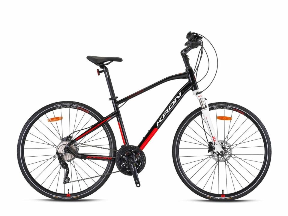Kron TX 1000 28' Trekking 30 Vites H.DISC Siyah-Beyaz/Kırmızı 18''