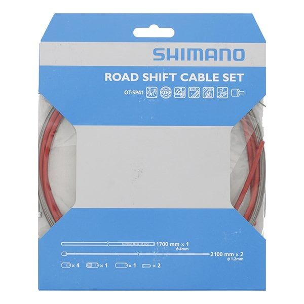 Shimano Vites Kablo Set PTFE Yol Yol PTFE Kırmızı