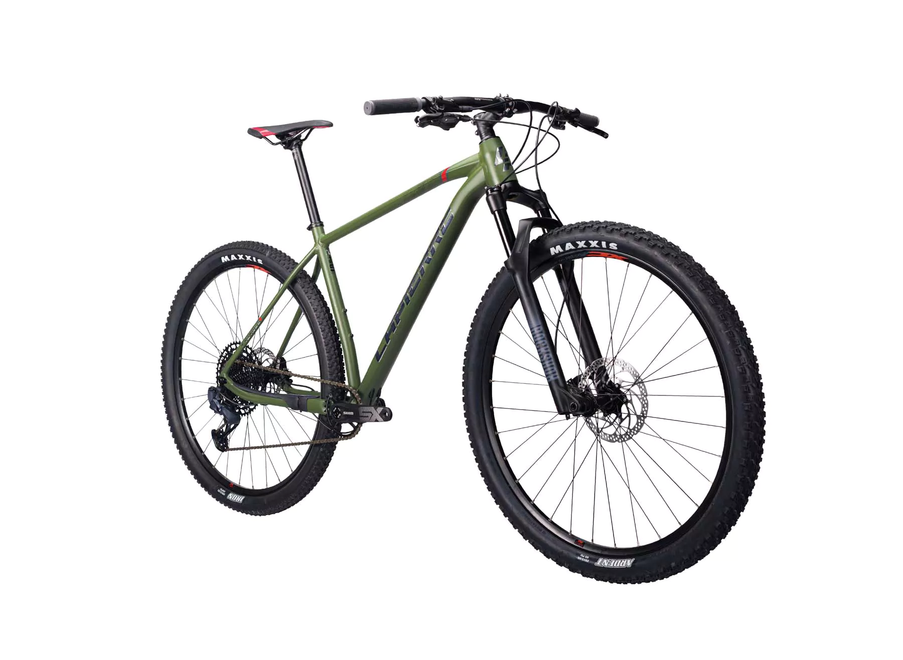 Lapierre ProRace 4.9 12 Vites SX Eagle HD Dağ Bisikleti Mat Yeşil - Gri - Siyah - Kırmızı - 53 Cm