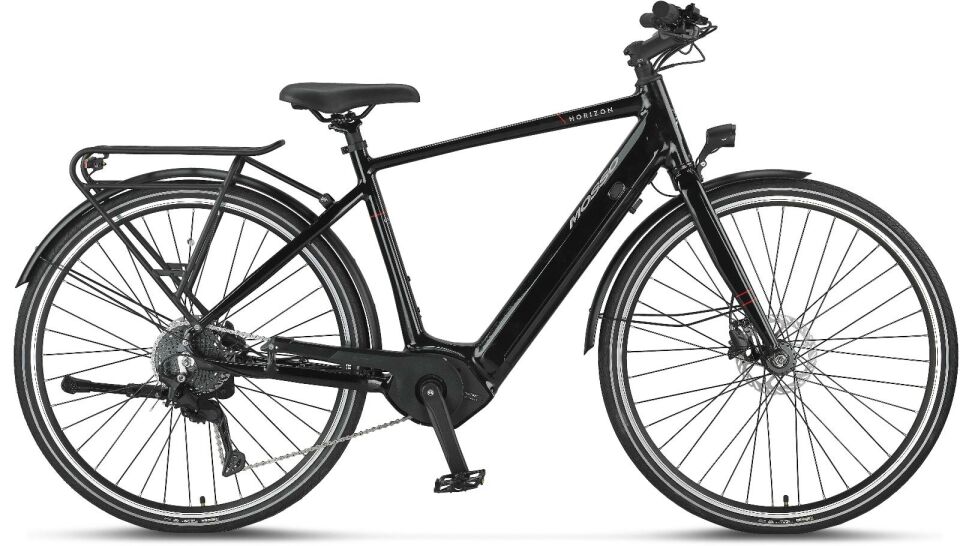 Mosso Horizon Elektrikli Şehir Bisikleti- 50cm - 9V- HD - Siyah