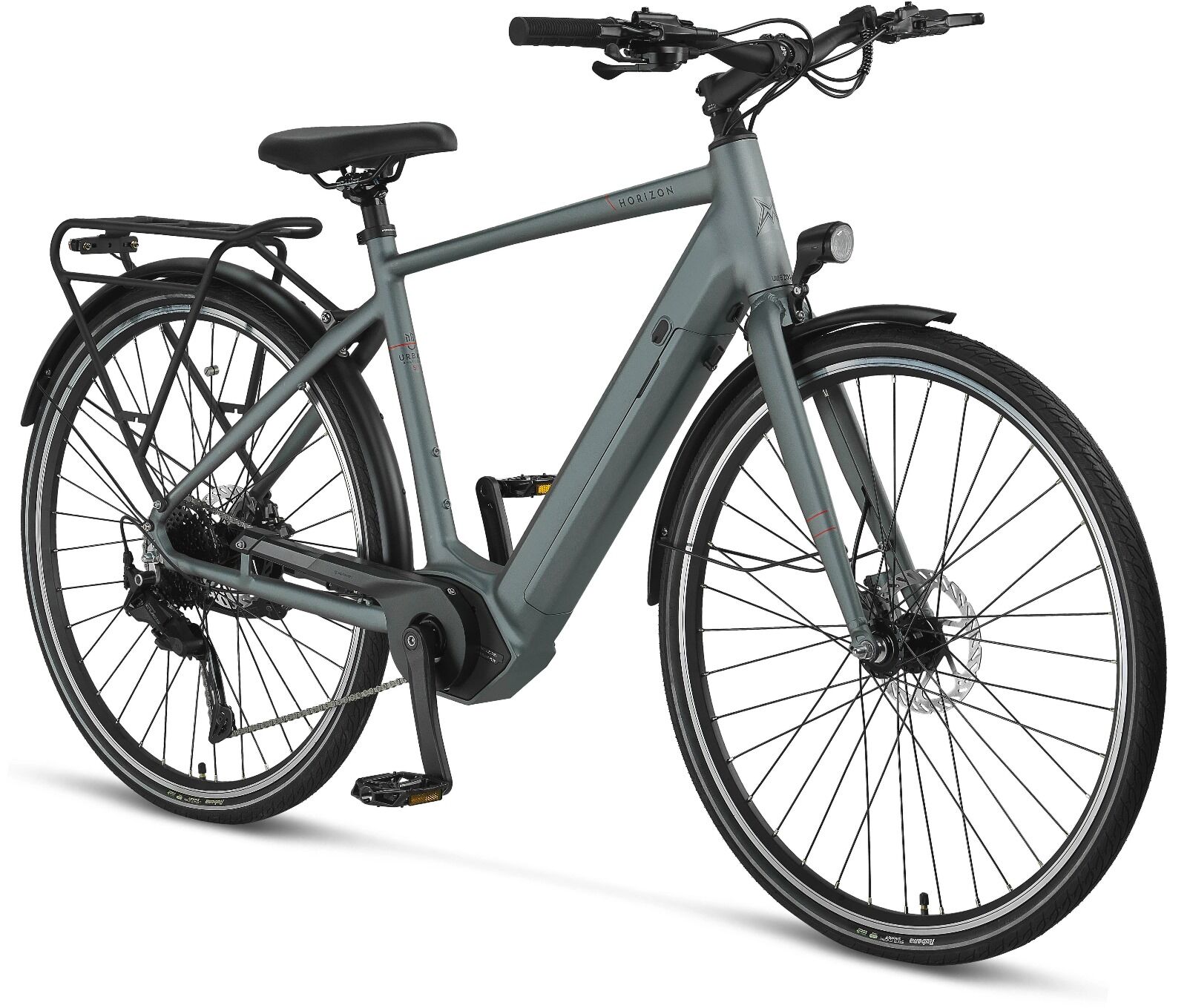 Mosso Horizon Elektrikli Şehir Bisikleti- 50cm - 9V- HD - Antrasit