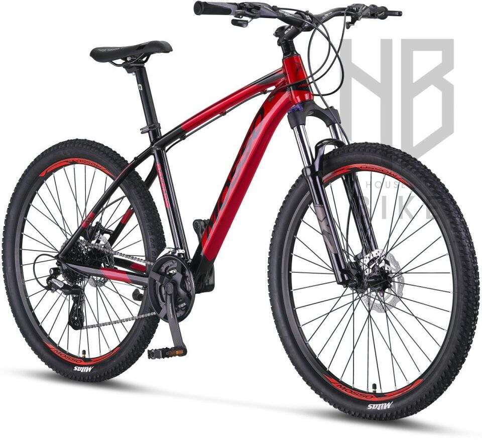 Mosso 27.5 Raceline 24 Vites - H.Disk MTB Siyah/Kırmızı - 18