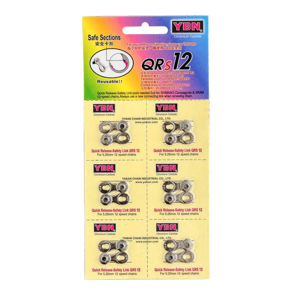YBN QRs-12 Vites Zincir Kilidi - 6 lı Paket