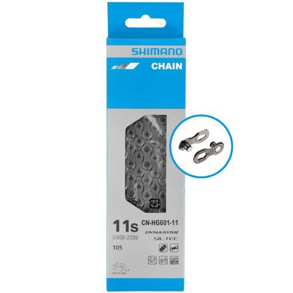 SHIMANO Zincir CN-HG601-11 HG-X11 E-BIKE RATED 126 bakla QUICK-LINK