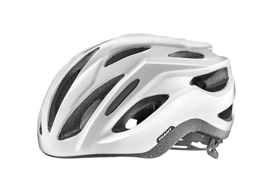GIANT REV COMP KASK Parlak Metalik Beyaz - M/L (53/61Cm)