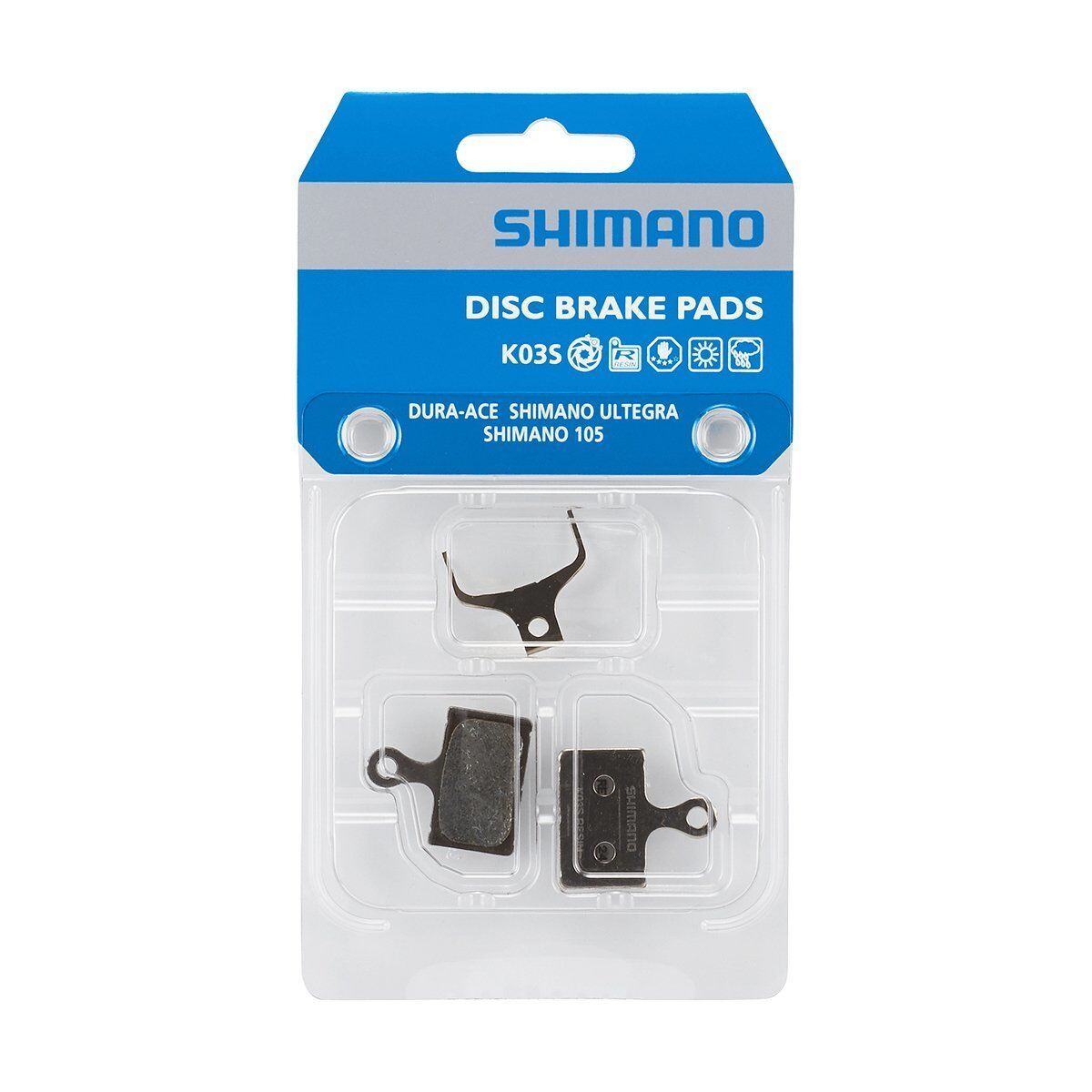 Shimano Disk Fren Balatası Resin K03S (Yay/Pim Dahil 1 Çift)
