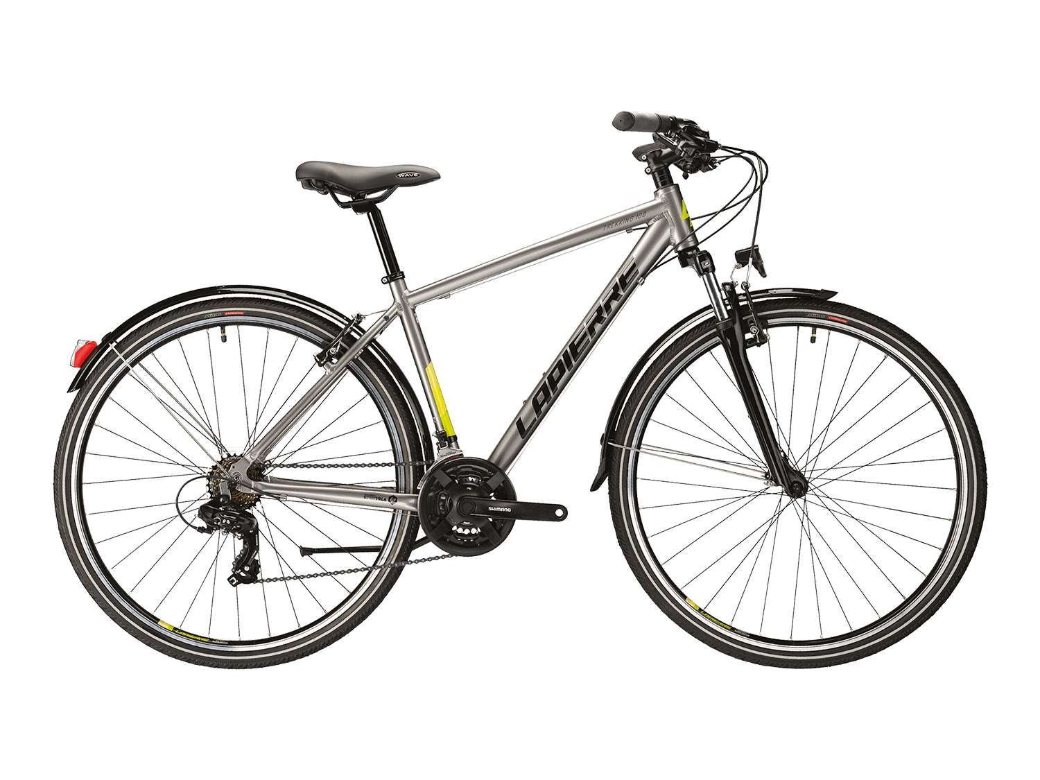 Lapierre Trekking 1.0 21-Vites V.B Gri-Lime-Siyah - 46 Cm