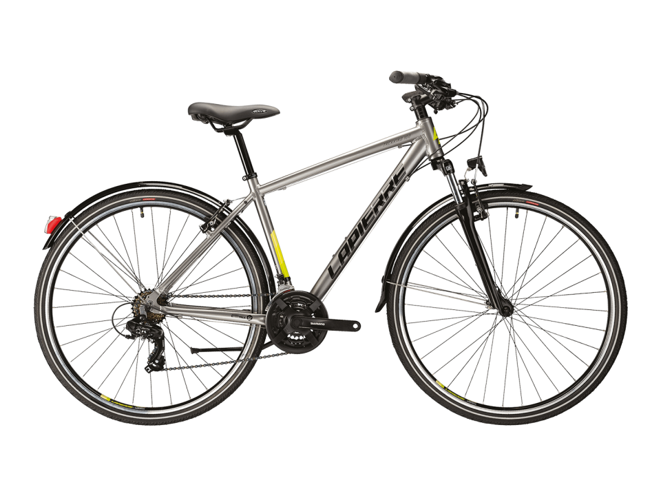 Lapierre Trekking 1.0 21-Vites V.B Gri-Lime-Siyah - 46 Cm