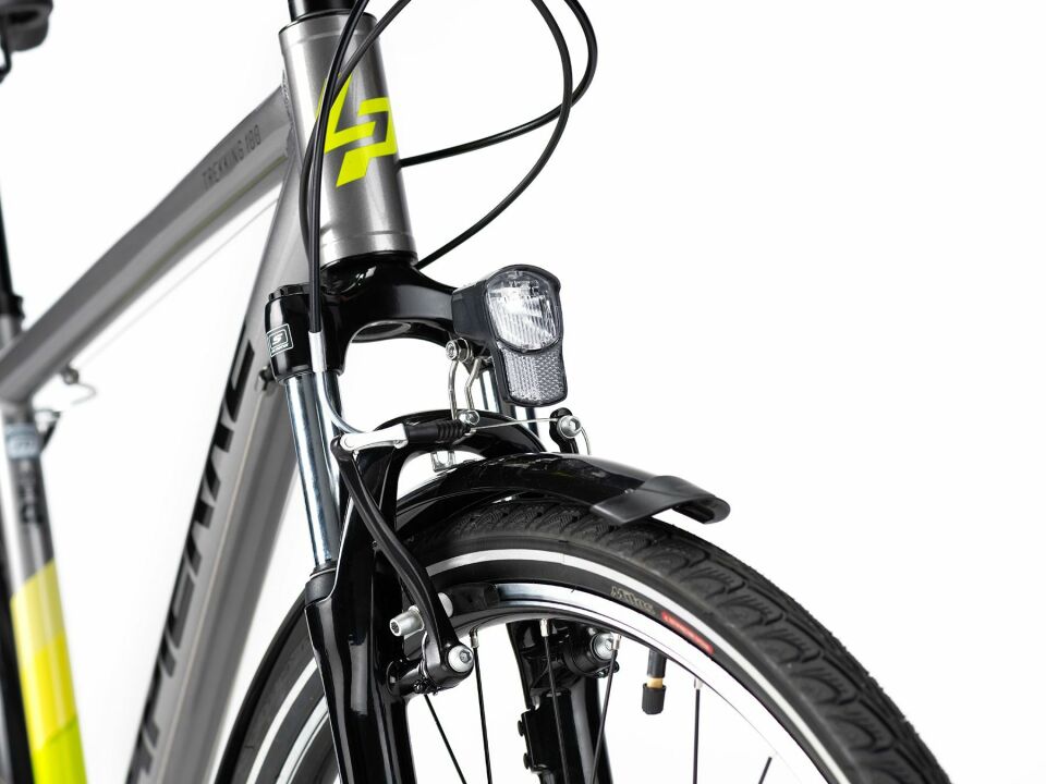 Lapierre Trekking 1.0 21-Vites V.B Gri-Lime-Siyah - 46 Cm