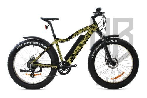Kron EFT 1000 - 26'' MTB Erkek - M.Disk Elektrikli Fat Bike Kamuflaj