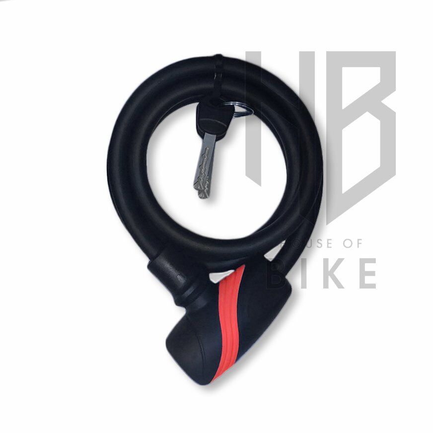 Impact Luky Anahtarlı Kilit 8x120 mm Siyah/Kırmızı