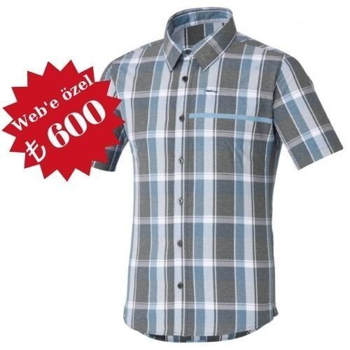 Shimano Transit Check Button Up Kısa Kollu Gömlek XL