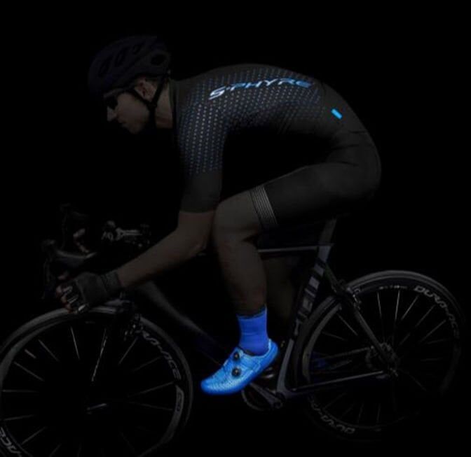 Shimano S-PHYRE Racing Kısa Kollu Forma Siyah/Mavi Large