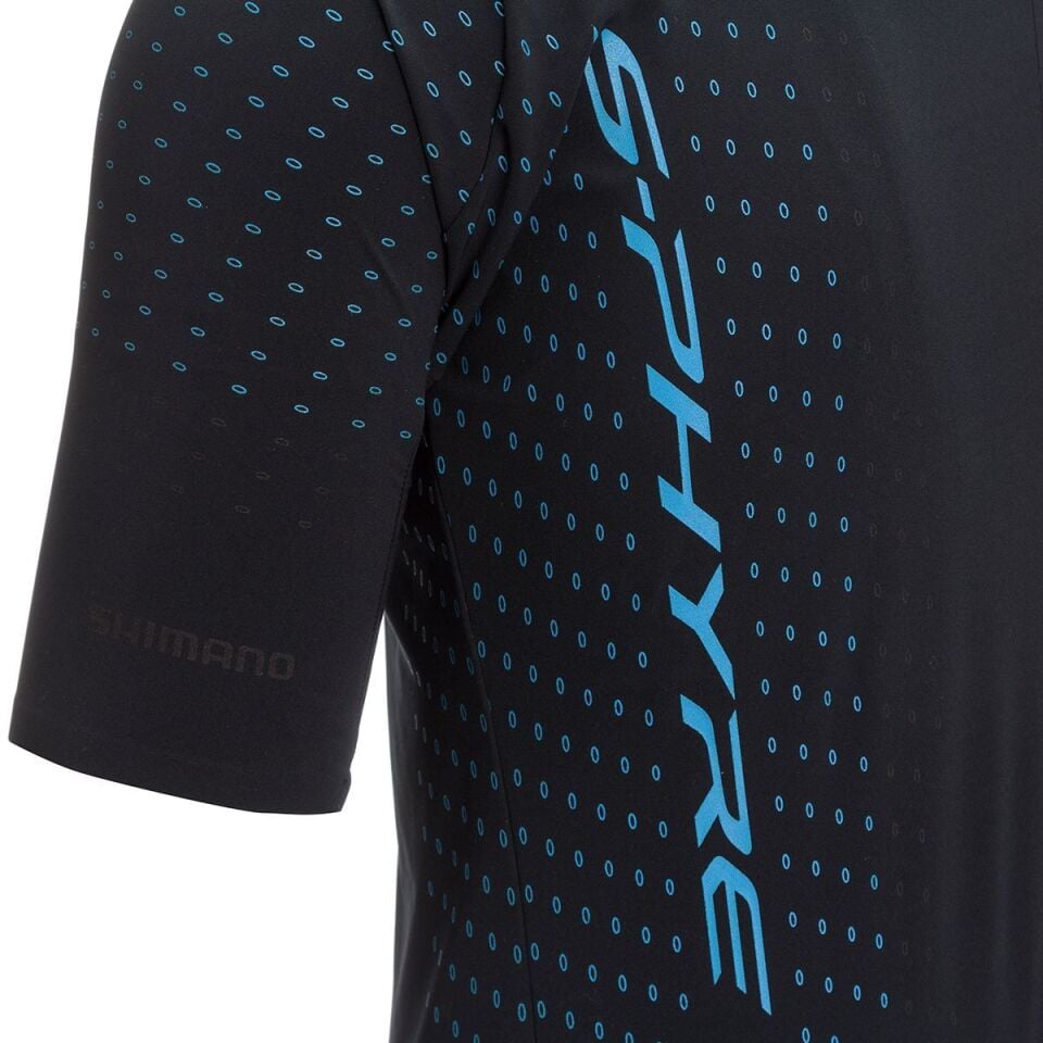 Shimano S-PHYRE Racing Kısa Kollu Forma Siyah/Mavi Medium