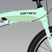 Carraro Flexi 108 20 Jant Katlanır Bisiklet 8-Vites V-Fren - AÇIK YEŞİL/SİYAH/KIRMIZI