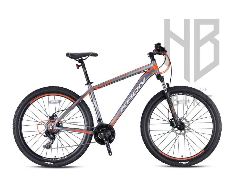 Kron XC100 - 27.5'' MTB Erkek - H.Disk - 21 Vites SİYAH-KIRMIZI/GRİ - 18'