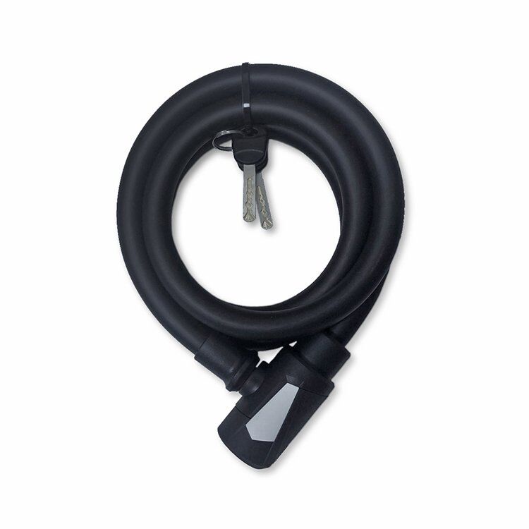 Kilit - LUK-6, Spiral, 15x1500mm, Anahtarlı Gri
