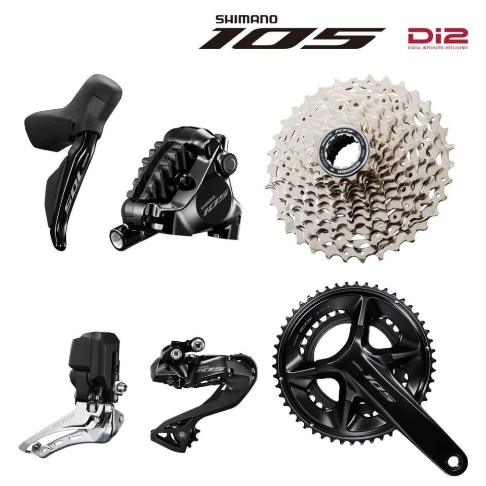 Shimano 105 Di2 R7100 Disk Grup Set 2x12V 175 mm - 50/34 T