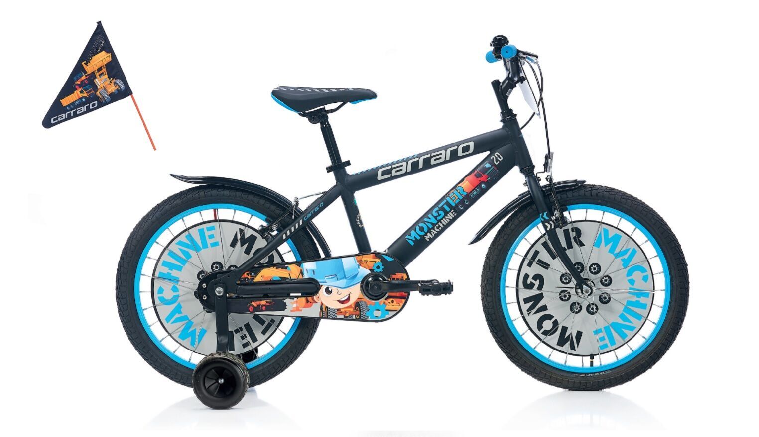 Carraro Monster 20 20'' 1-V VB Siyah - Gri