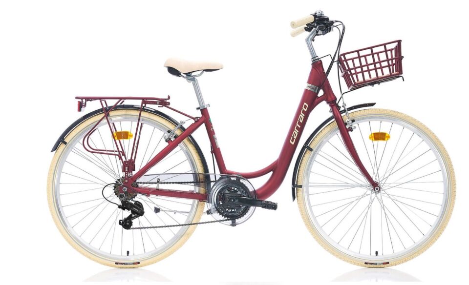 28'' Carraro Juliet 28 430H 21V VB Mat Kırmızı/Krom/Krem