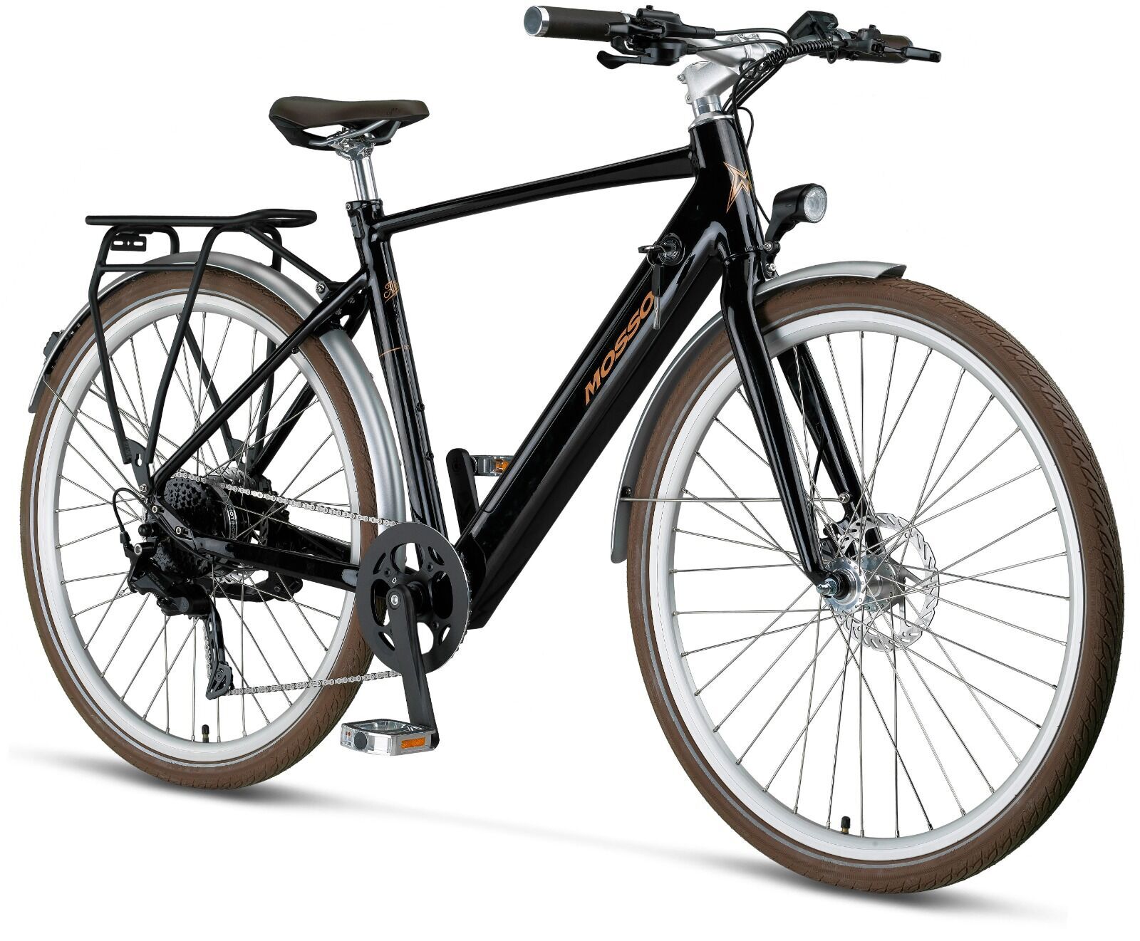 Mosso Alley Elektrikli Şehir Bisikleti- 53cm - 9V- HD Siyah