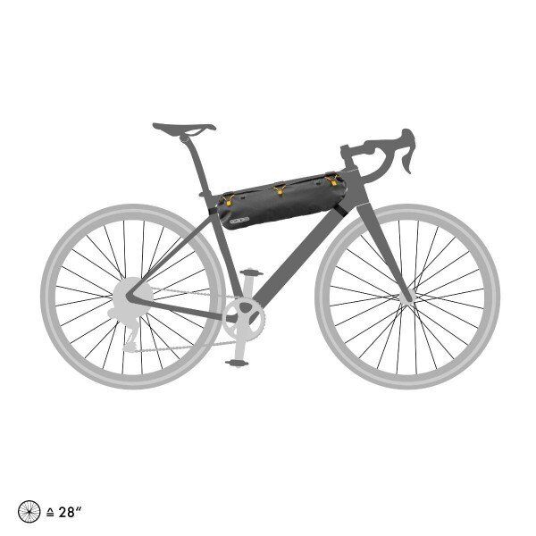Ortlieb F9943 - Bikepacking RC Kadro Üst Boru Çantası 4L Mat Siyah