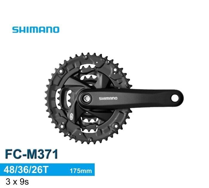 Shimano Altus FC-M371 9V Aynakol 48x36x26T | 175mm | Zincir Korumasız |