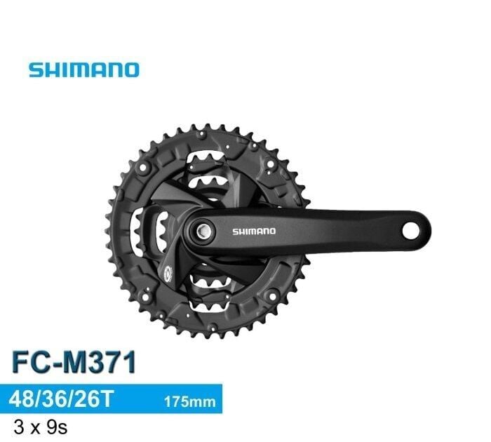 Shimano Altus FC-M371 9V Aynakol 48x36x26T | 175mm | Zincir Korumasız |