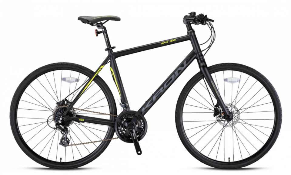 Kron SPX 150 - 28 Jant - 20' - 24 Vites - Trekking Erkek - H.Disk - Siyah/Neon