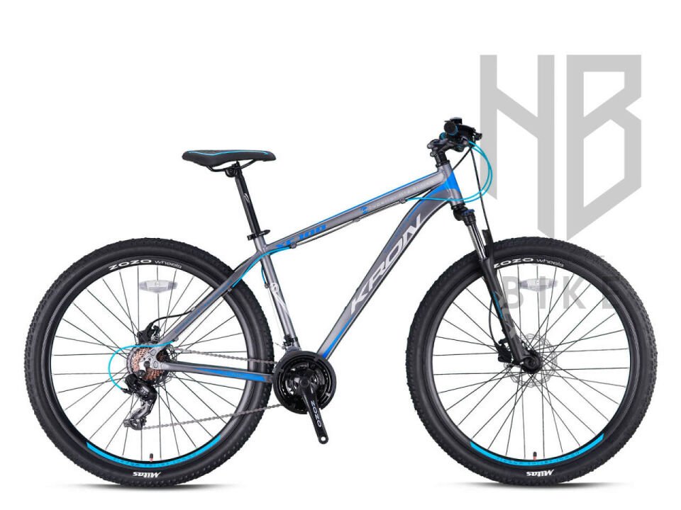 Kron XC100 - 27.5'' MTB Erkek - H.Disk - 21 Vites 18' - MAT FÜME-GRİ/TURUNCU
