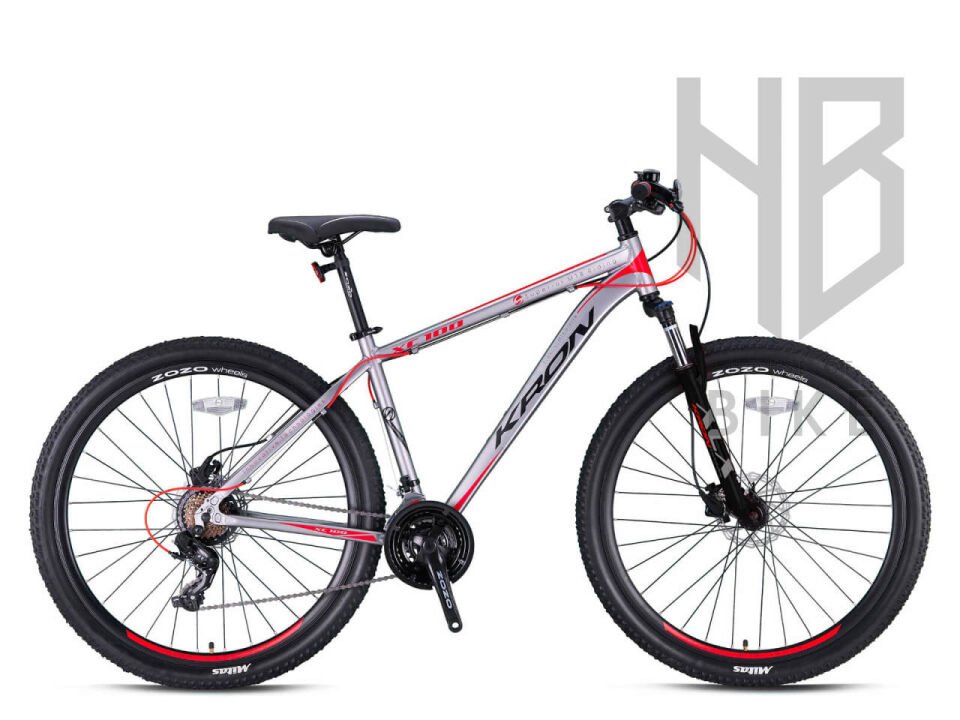 Kron XC100 - 27.5'' MTB Erkek - H.Disk - 21 Vites 18' - MAT FÜME-GRİ/TURUNCU