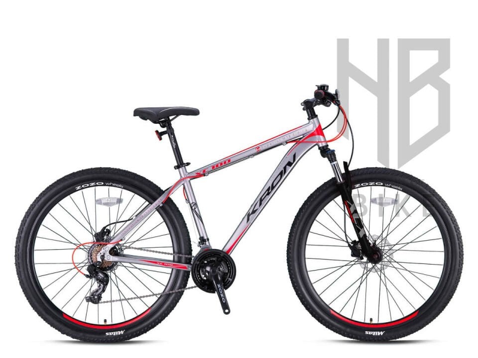 Kron XC100 - 27.5'' MTB Erkek - H.Disk - 21 Vites 16' - MAT FÜME-GRİ/TURUNCU