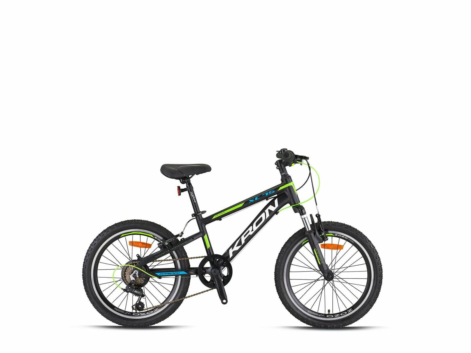 Kron XC 75 - 20'' Çocuk Erkek - V-Fren - 7 Vites - Siyah/Yeşil